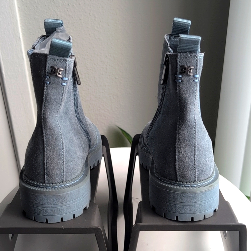 SAM EDELMAN Kids Suede Combat Boots